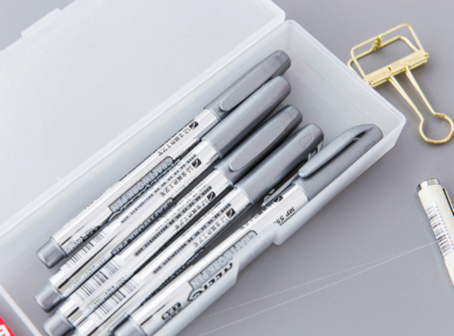 Minimalist Pencil Case Hard Cover Pencil Case Pencil Case Etsy