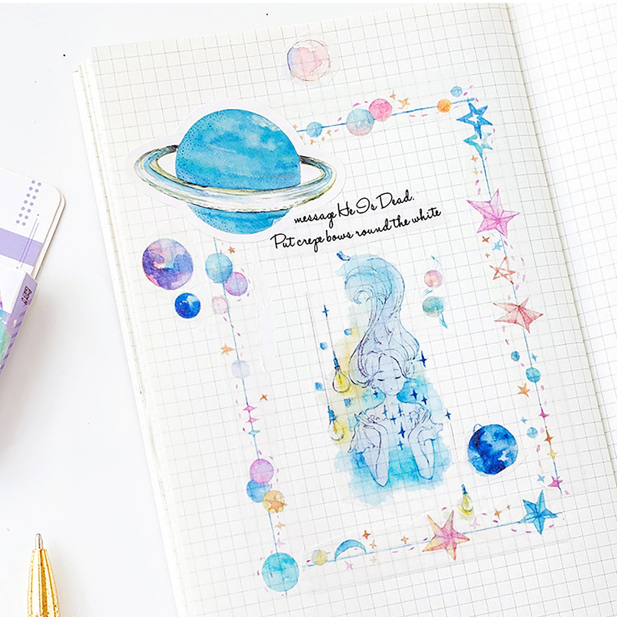 Cosmic Theme Stickers Stars and Stickers Astronomy Etsy UK