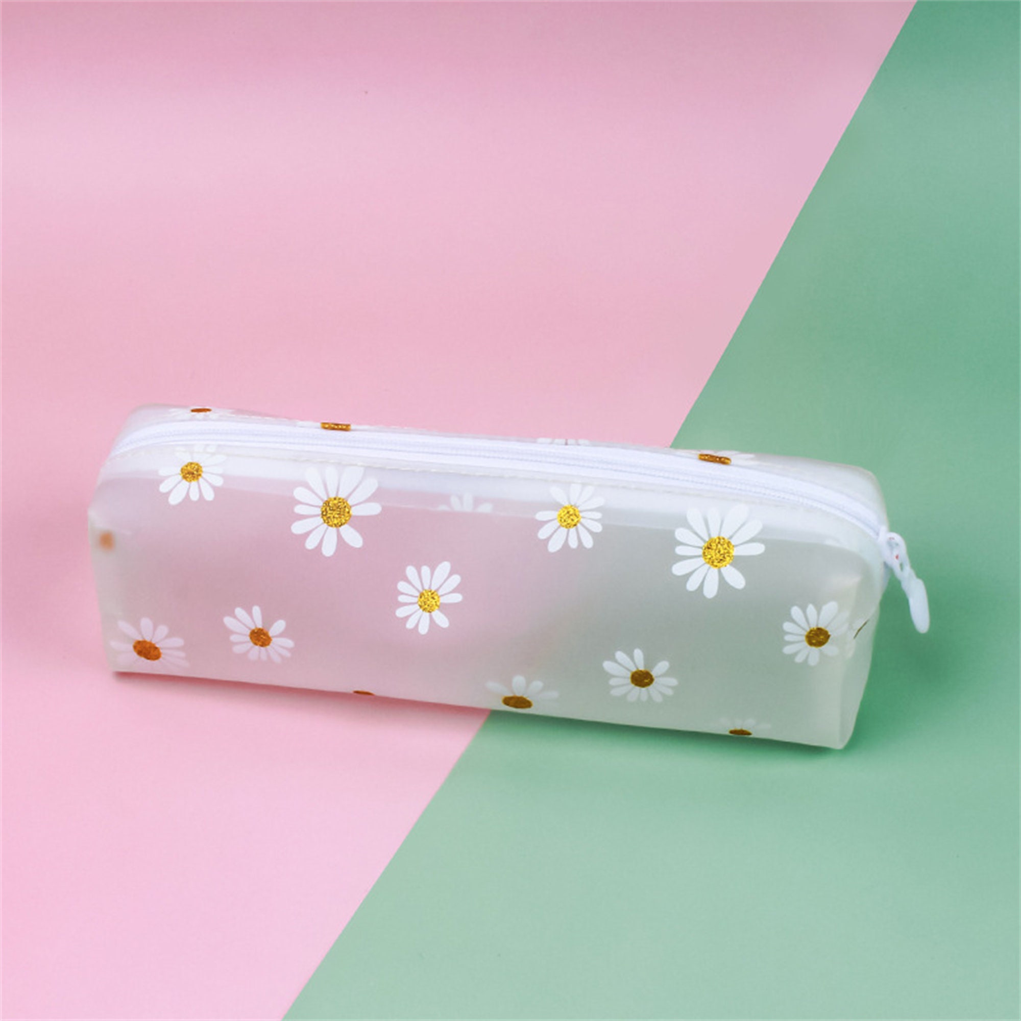 Daisy Pencil Case Floral Pencil Case Silicon Pencilcase Etsy UK