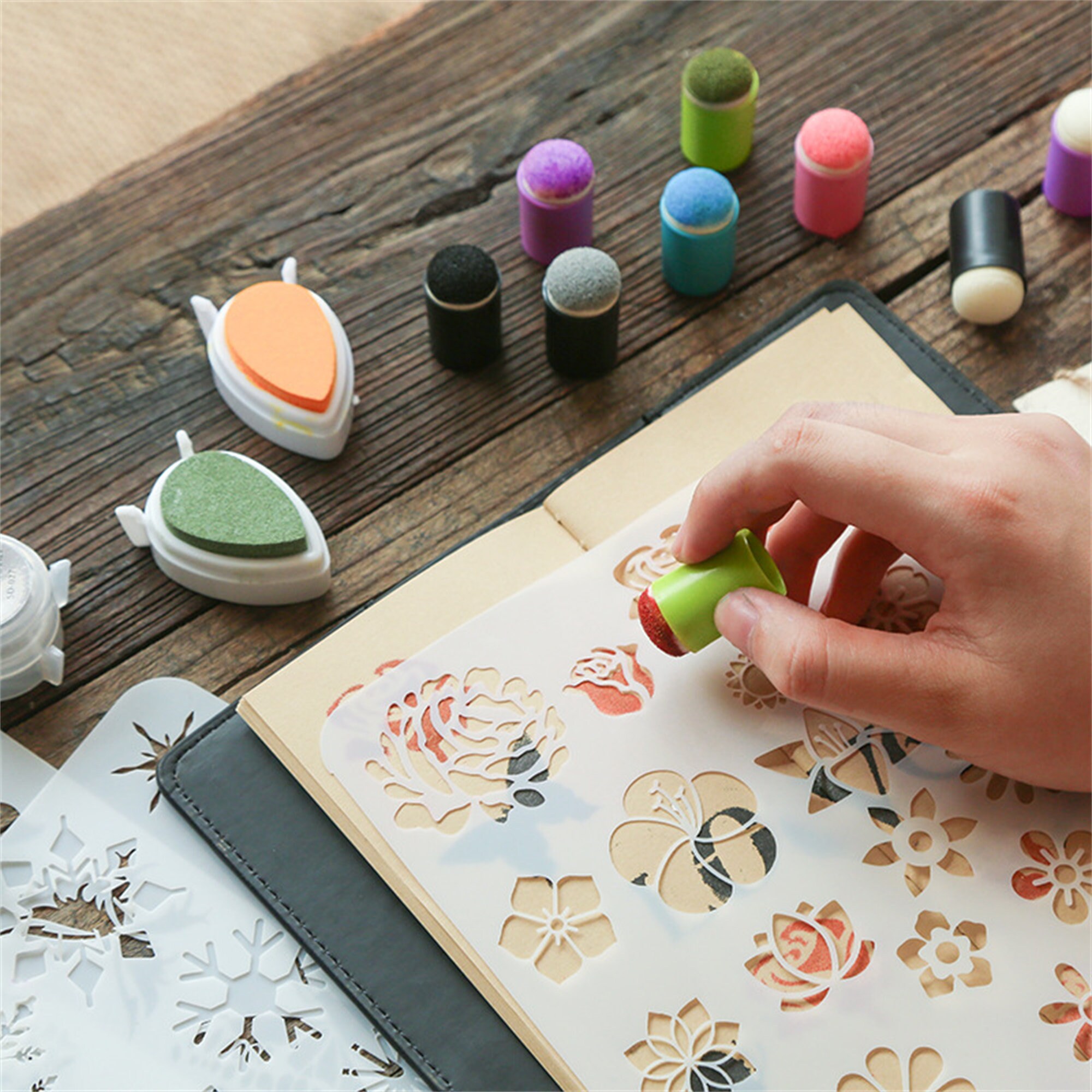 24 Stück Farbige Verschiedene Formen Kinder Kinder Handwerk Malerei Schwamm DIY 24 Stück Farbige Verschiedene Formen Kinder Kinder Handwerk Malerei Schwamm DIY