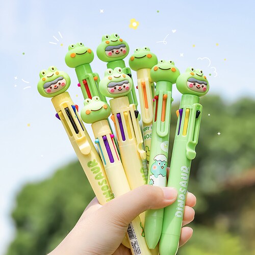 Dinosaur Ballpoint Pen, Multi Pen, Cute Dino Multi-Colour Pen, Novelty Multi Pen, Stationery Gift, School Supplies