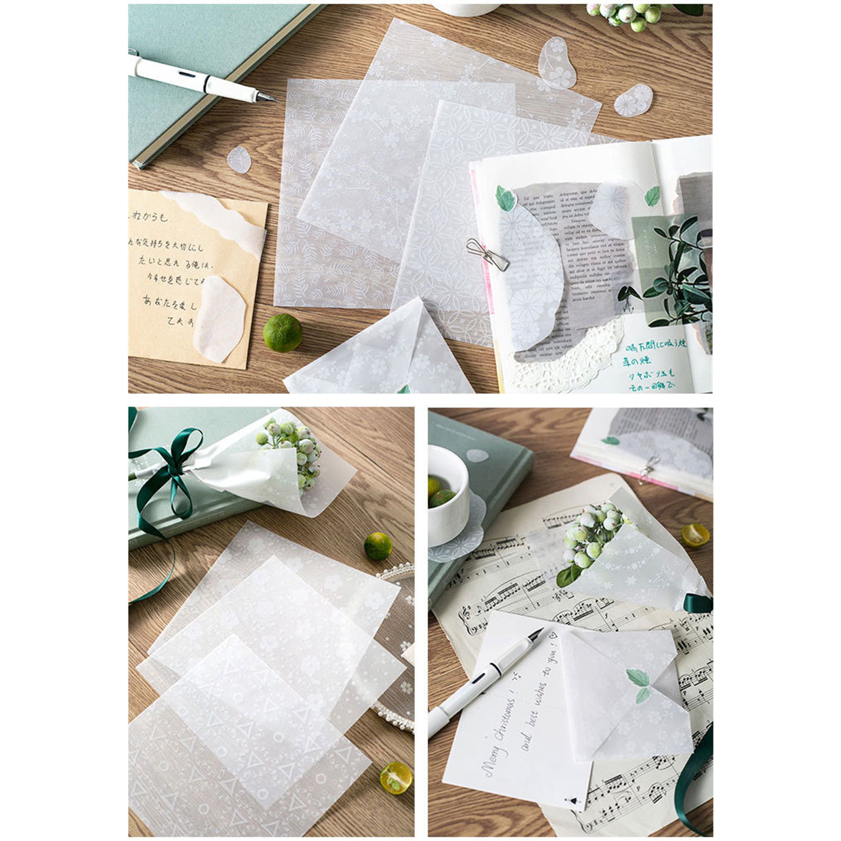 Vellum Paper Pack Patterned Vellum Paper Translucent Paper Etsy UK