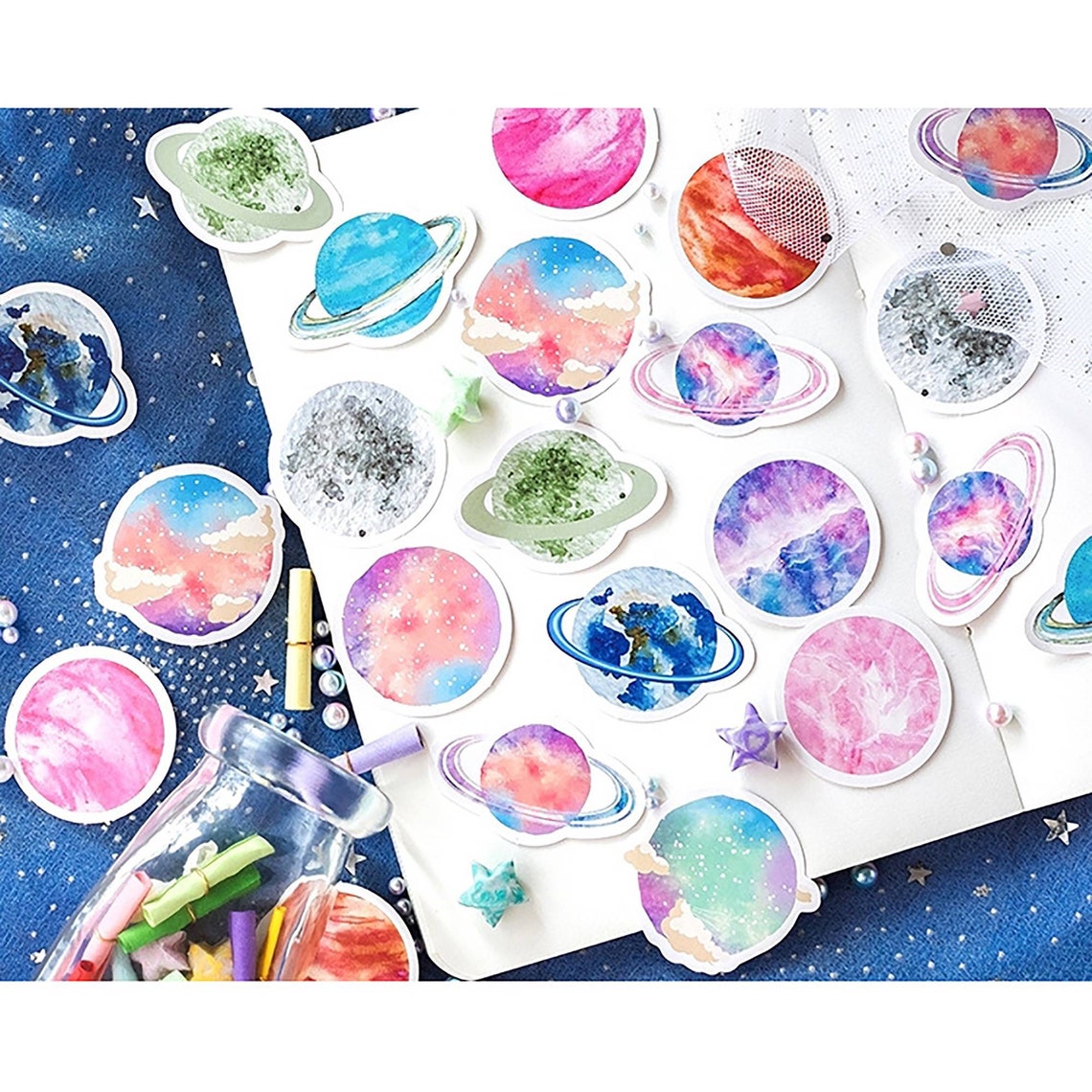 Cosmic Theme Stickers Stars and Stickers Astronomy Etsy UK