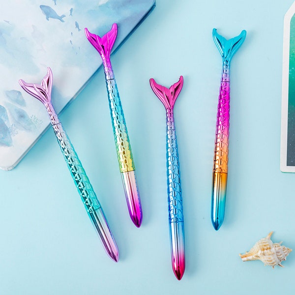 Mermaid Ballpoint Pen, Novelty Pen, Black Ink, Kawaii Stationery