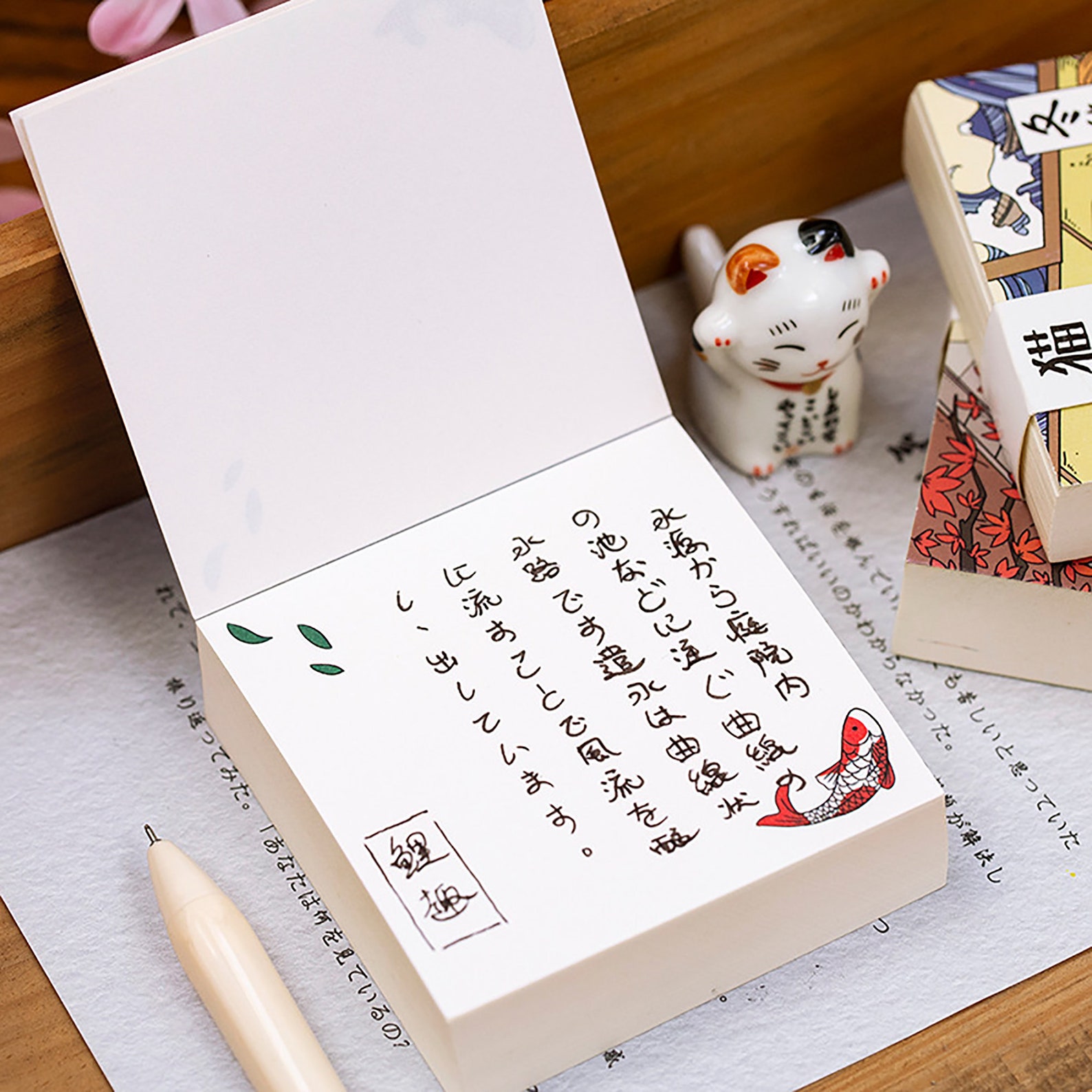 Japanese Anime Note Pad Memo Pad Note Paper Planner Etsy