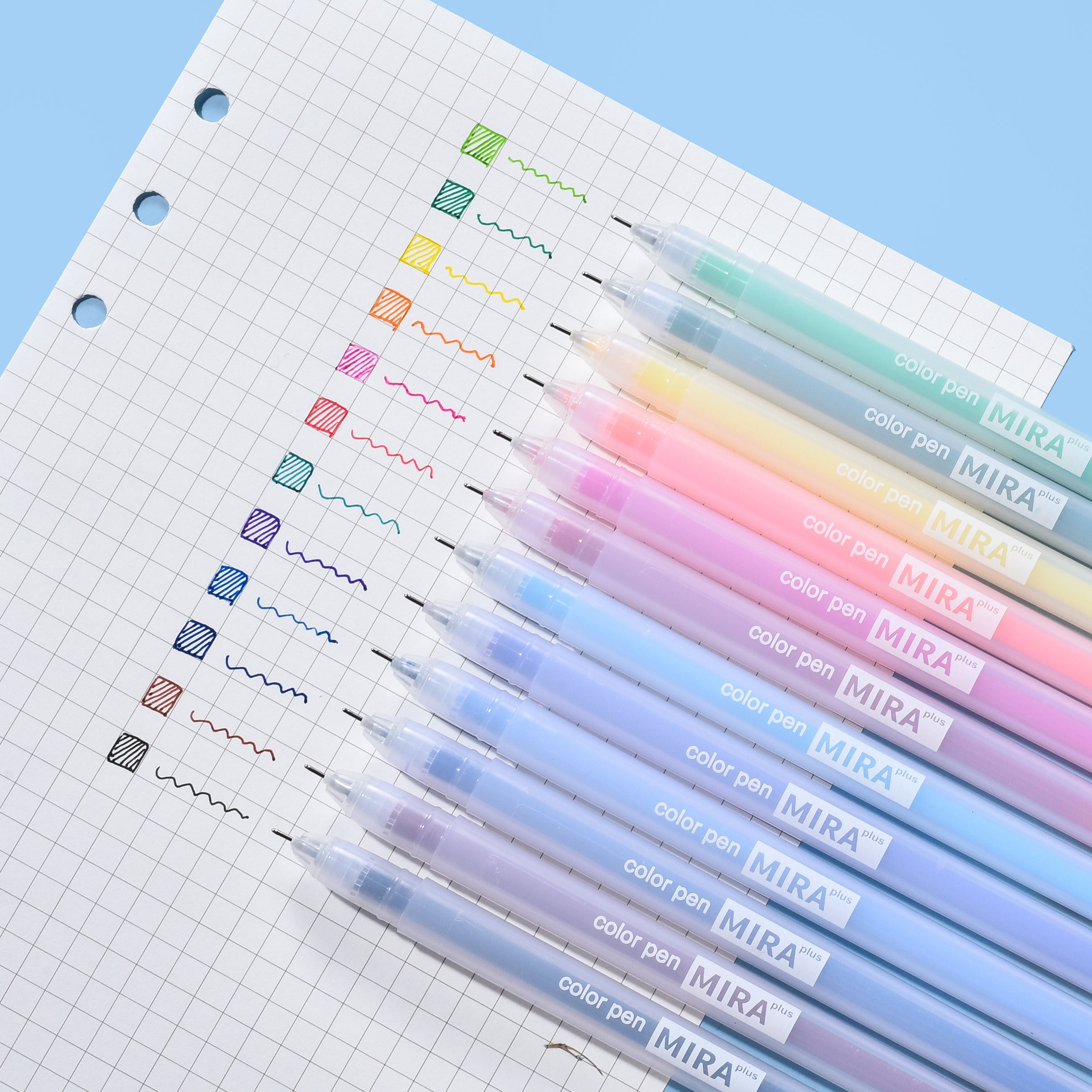 1set Minimalist Transparent Gel Pen, Basic Multi-color Ink Gel Pen For  School, Office, Home Use