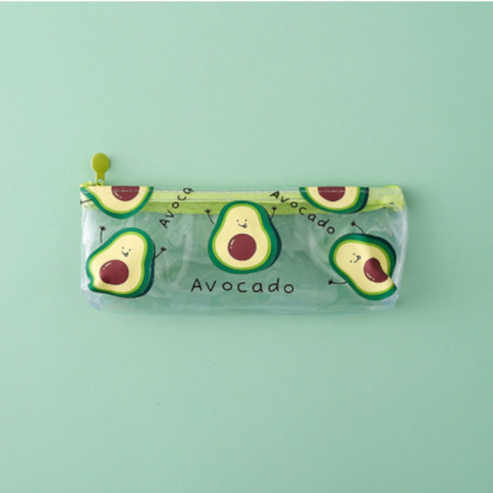 Avocado Pencil Case Zip Pencil Pouch Avocado Stationery Etsy