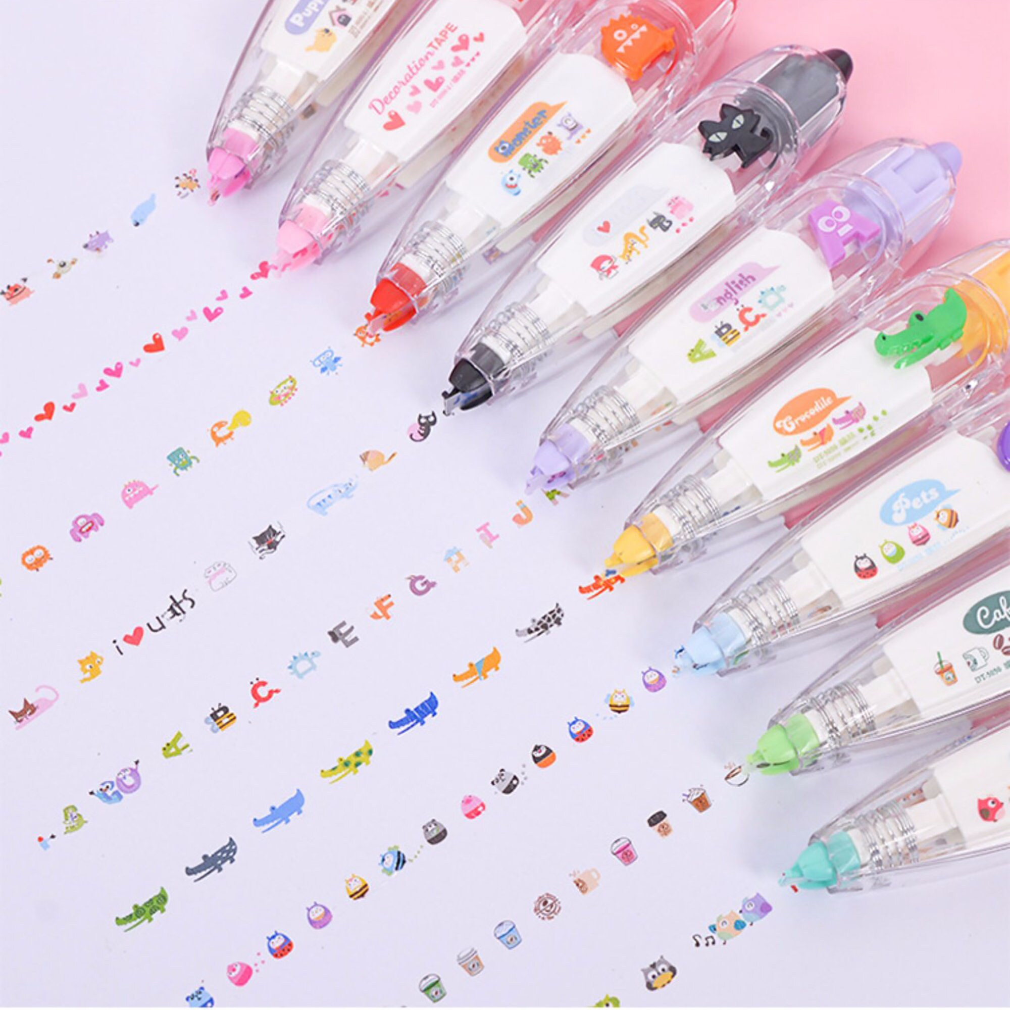 Decoration Tape Pen Novelty Tape Pen Floral Tape for Diary Etsy