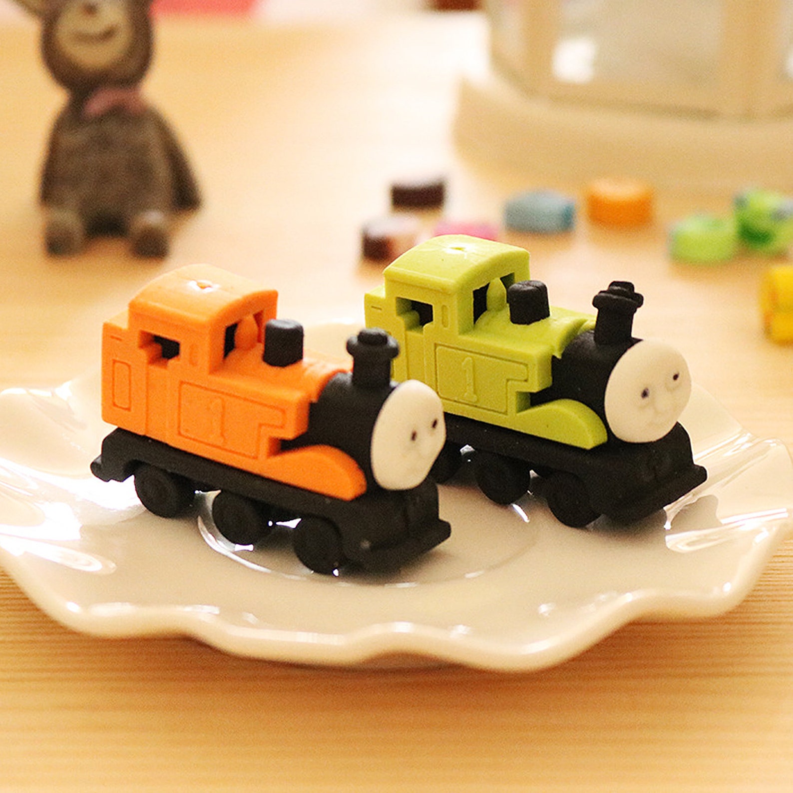 Cute Novelty Erasers Set for Kids Train Erasers School Etsy