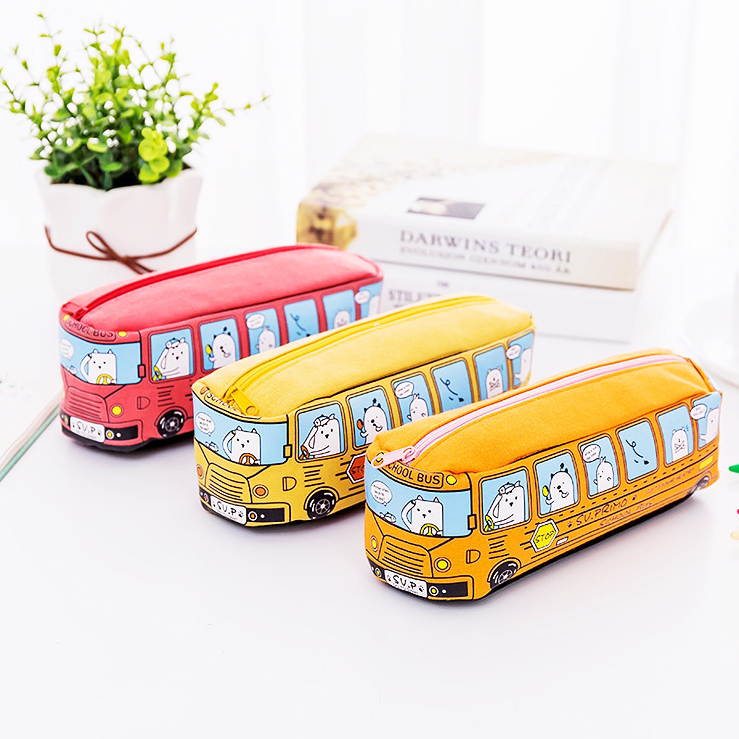 School Bus Pencil Case Pencil Case for Kids Back to School - Etsy