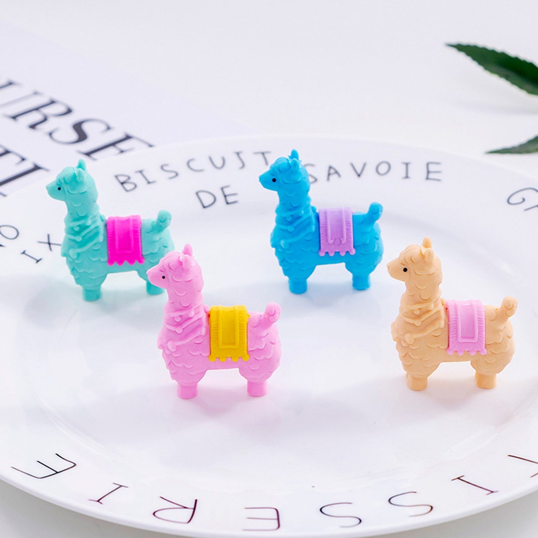 Cute Llama Erasers, Kawaii Erasers for Kids, School Supplies