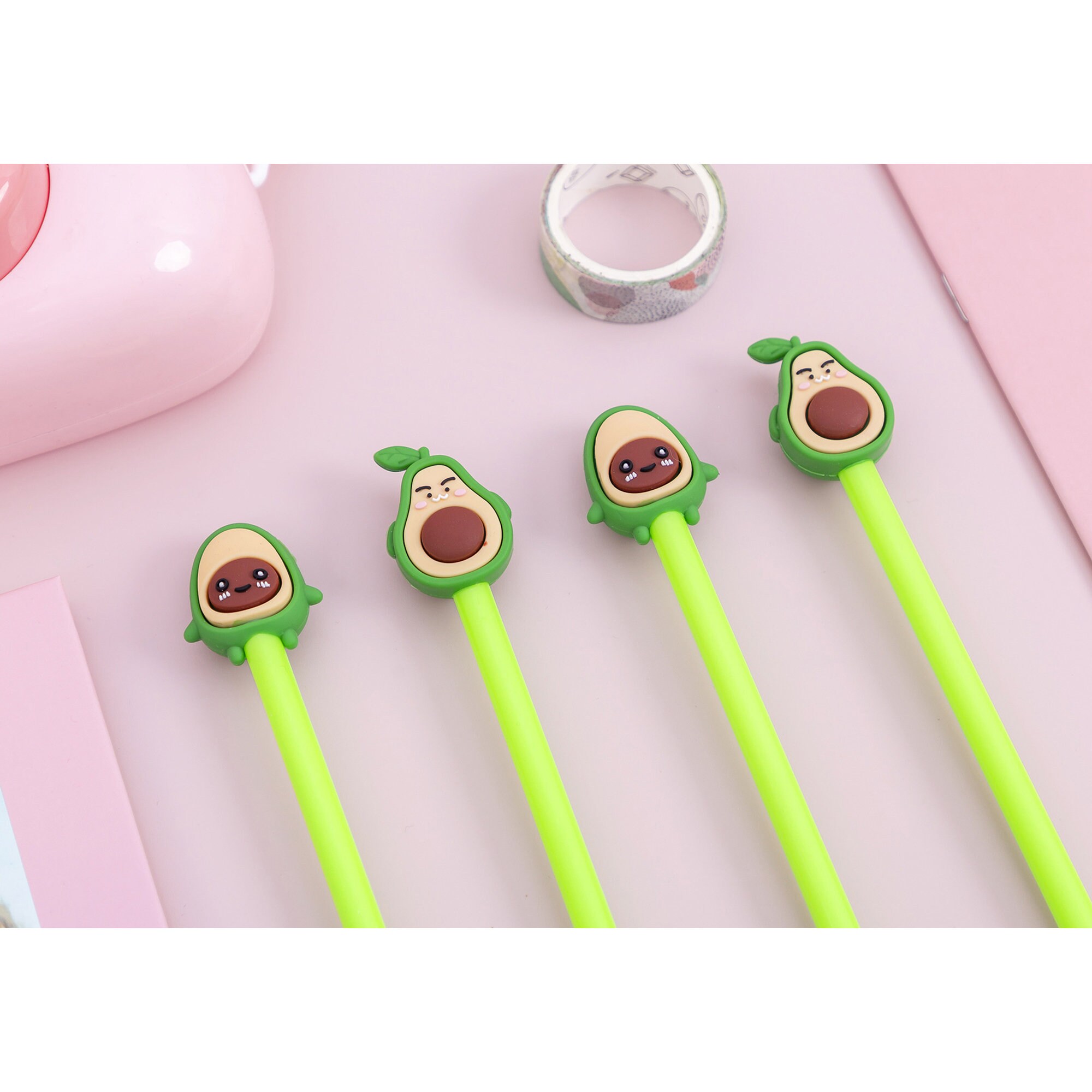 Cute Avocado Pen Food Pens Novelty Pens Avocado Stationery Etsy UK