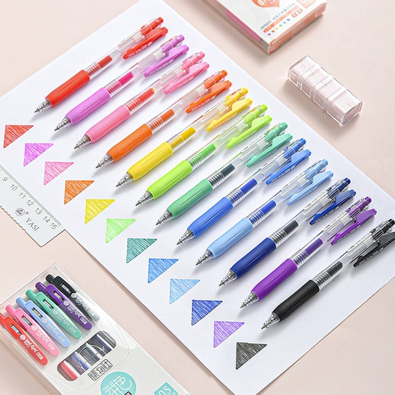 Multi Color Gel Ink Pens, 0.5mm Nib Pens, Soft Grip Graphics Pen, Design  Pens, Pens for Studio, 1 Pc. 