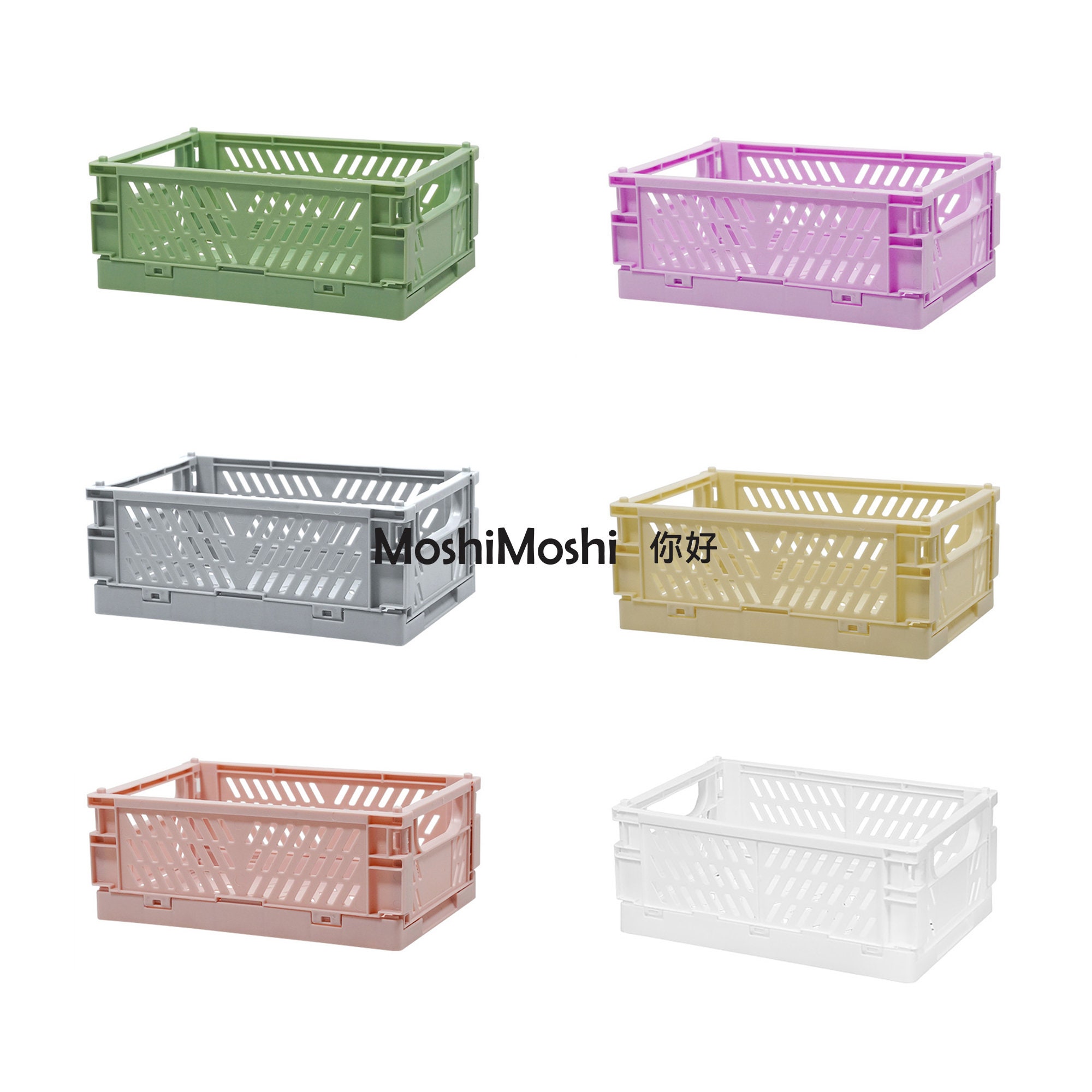 SERENE HOME / Collapsible Pastel Storage Crates – Serene Home