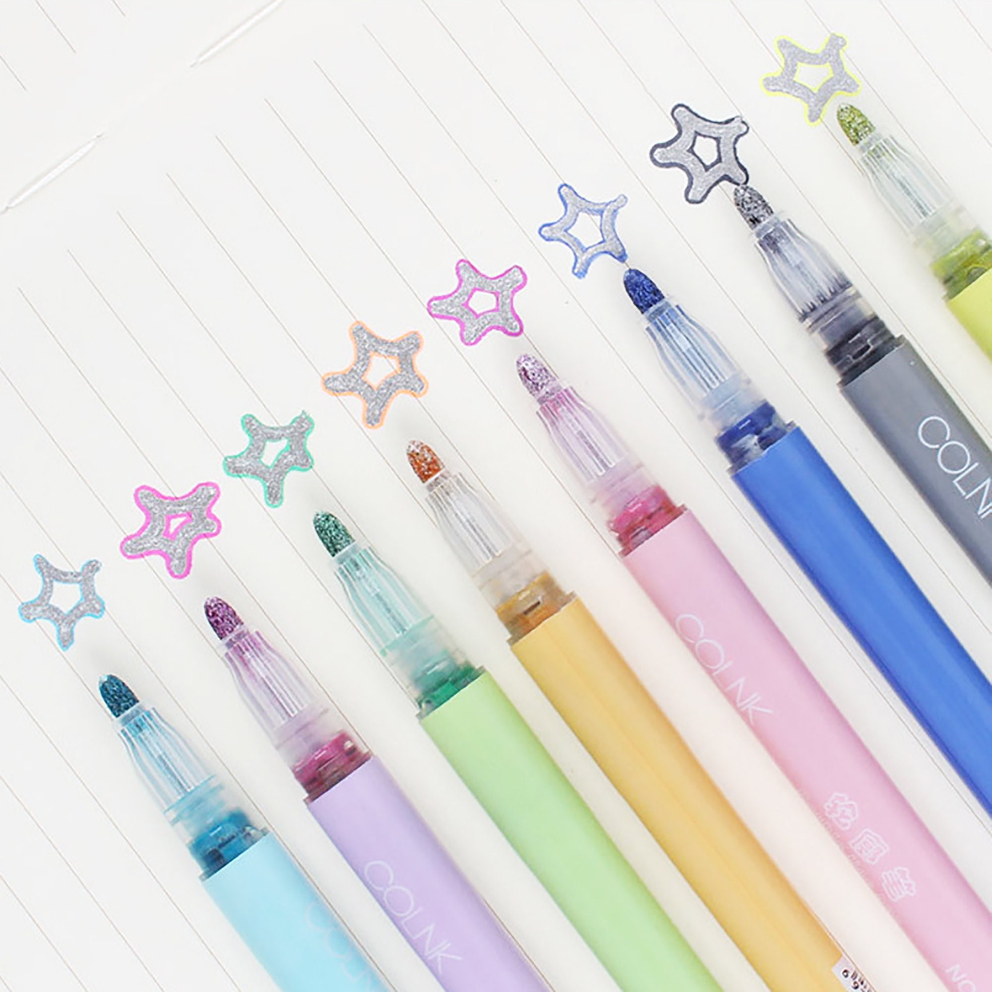 COLNK Color Gel Pens Fine Point 0.5mm for Jouranling Planners