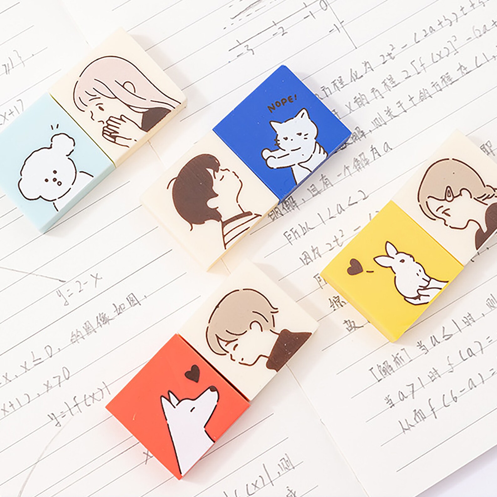Japanese Anime Eraser Set of 2 Anime Rubbers Anime Etsy
