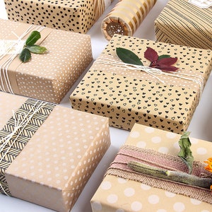 DIY Wrapping Paper, Learn How to Make Minimalist Brown Paper Bag Wrapping  Paper