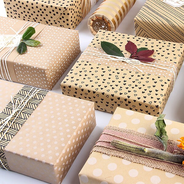 Kraft Wrapping Paper Etsy