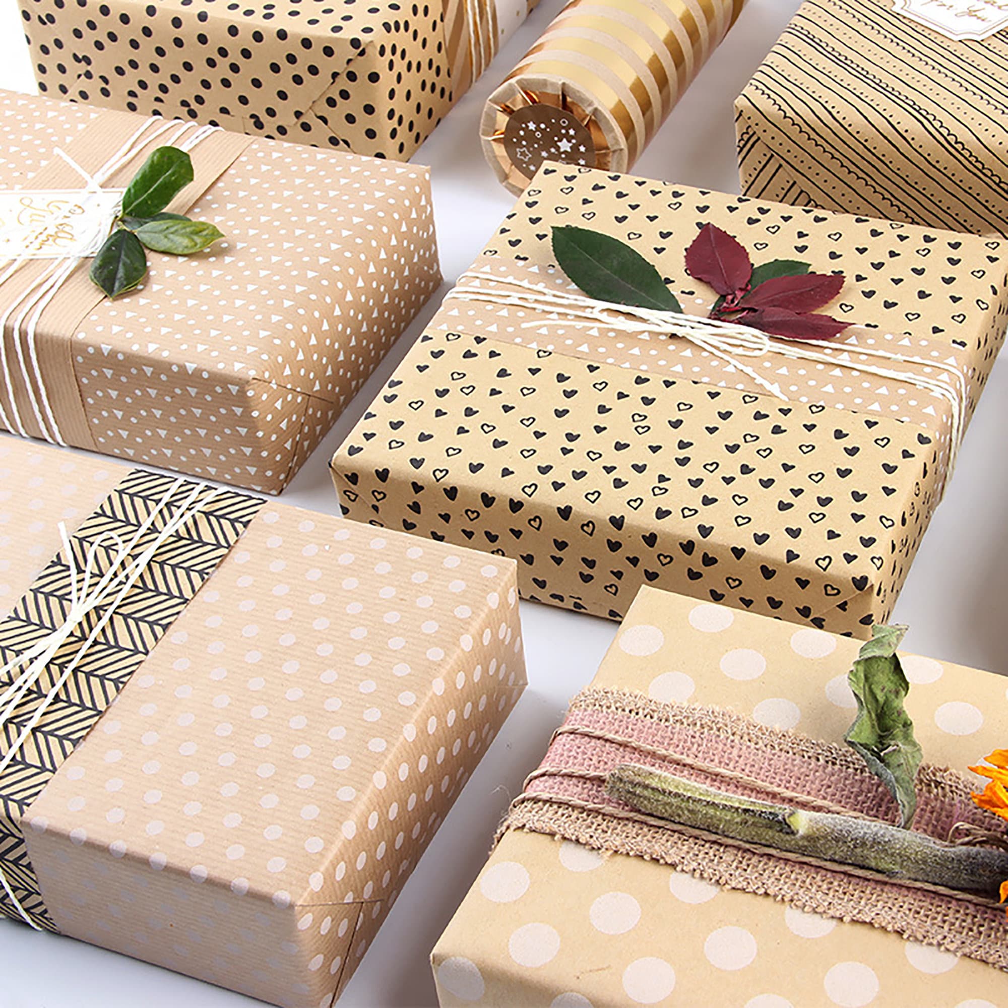 Brown Paper Gift Wrapping 