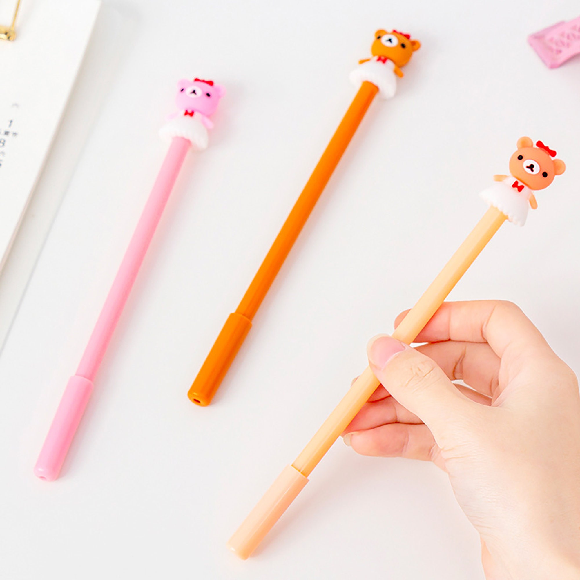 Cute Teddy Bear Pens Novelty Pens Little Bear Pens Back to - Etsy