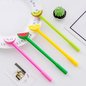 Cute Fruit Pens, Fruit Stationery Gift, Back to School, School Supplies