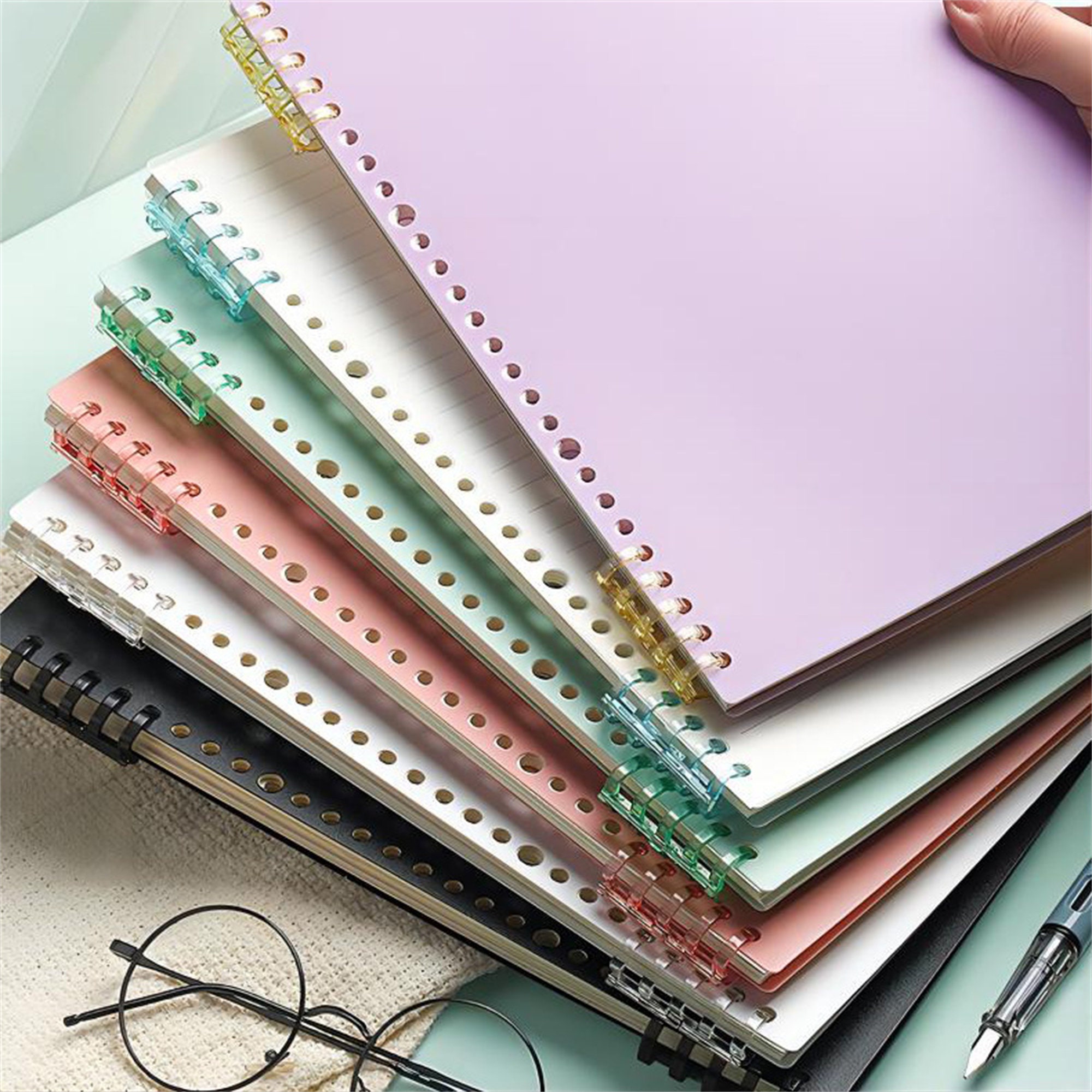 60Sheets A5 Loose-Leaf Refill Binder Paper Set Daily Notebook Inner Page  20-Hole