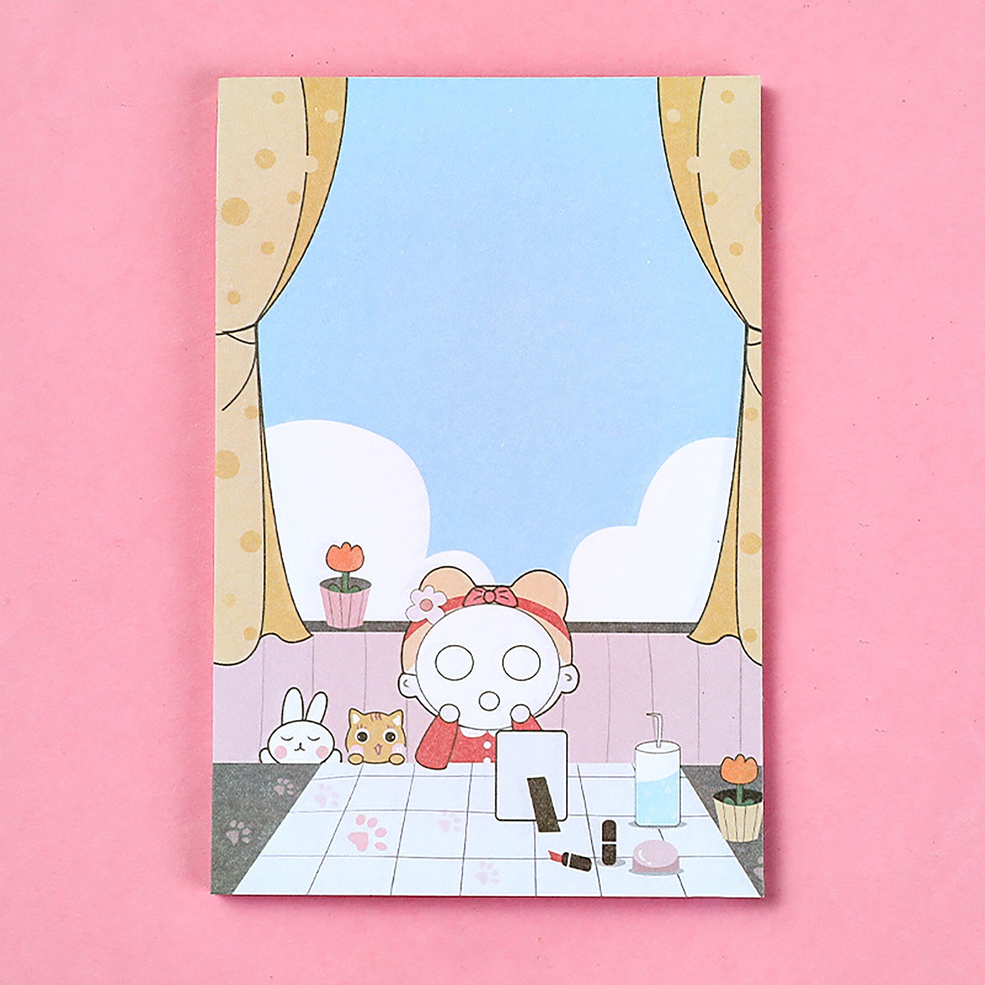 Anime Sticky Notes Korean Cartoon Sticky Notes Kawaii Memo Etsy