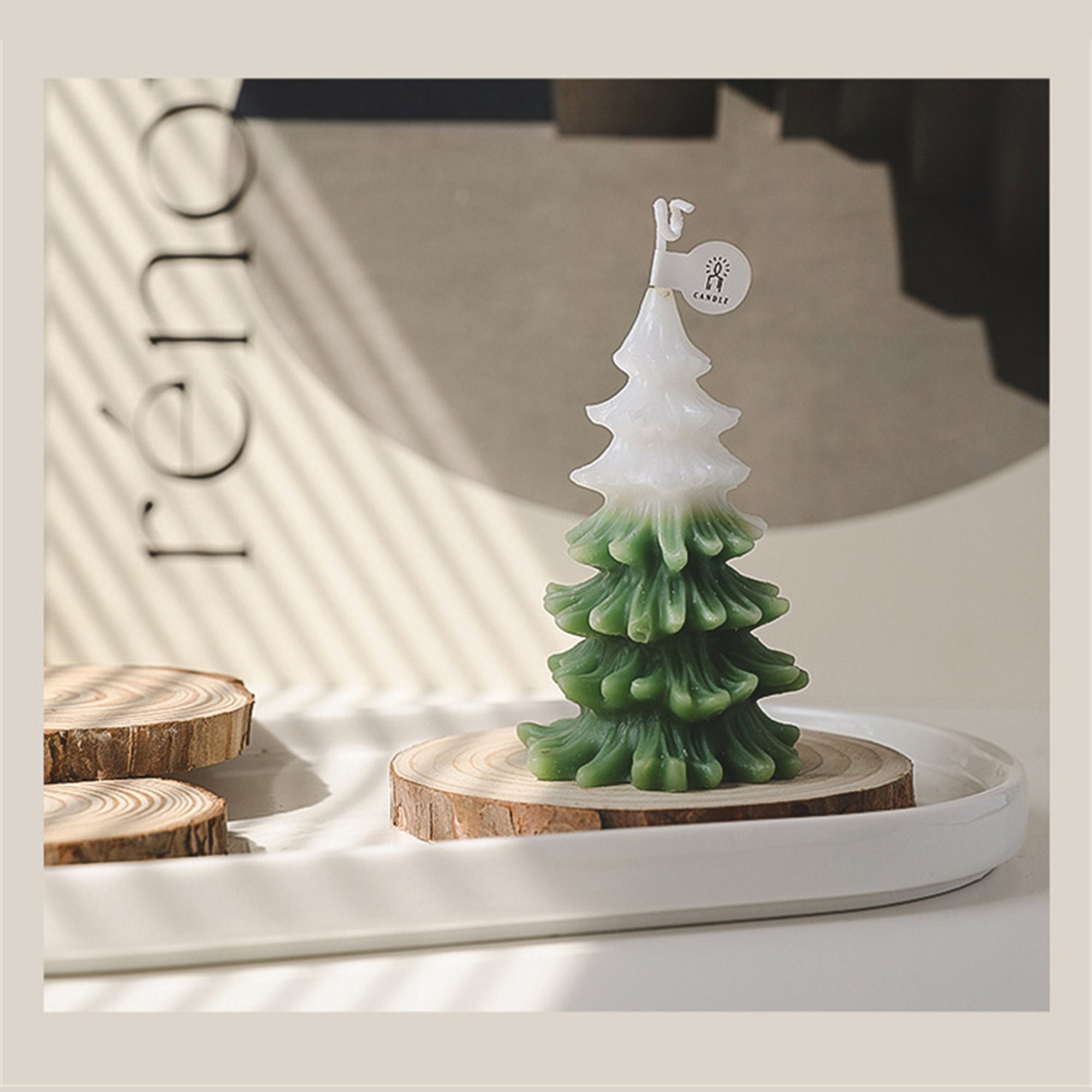 Natural Wood Candle Tray Wooden Cnadle Plate Wooden Branch Etsy UK