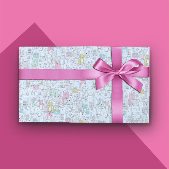 Papel de regalo de puntos coloridos,Papel de regalo de impresión,Rollo de  papel de regalo de 10 hojas,Multicolor