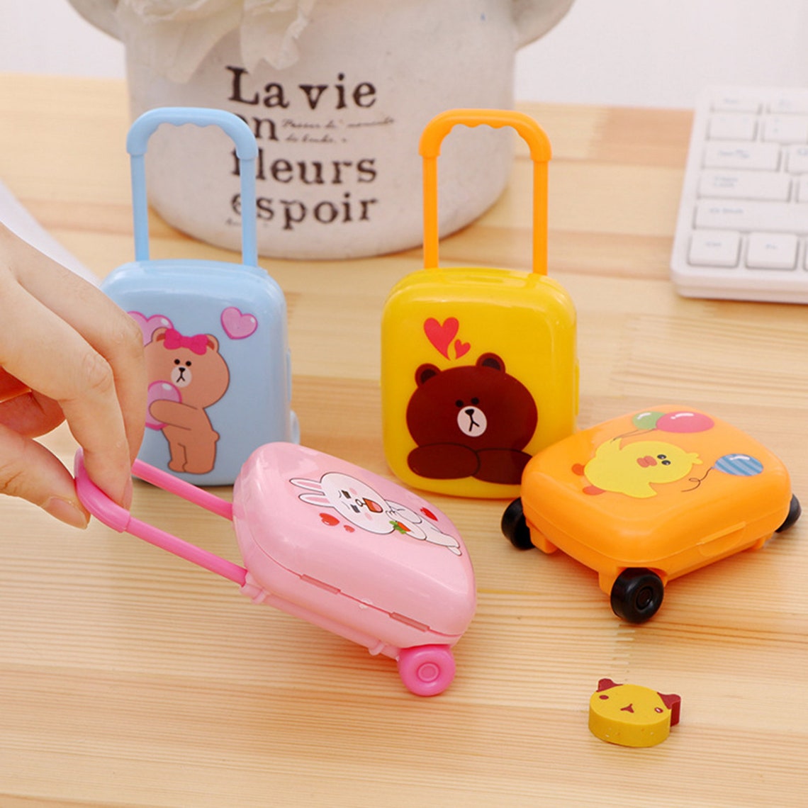 Suitcase Eraser Pack Cute Erasers for Kids School Supplies Etsy