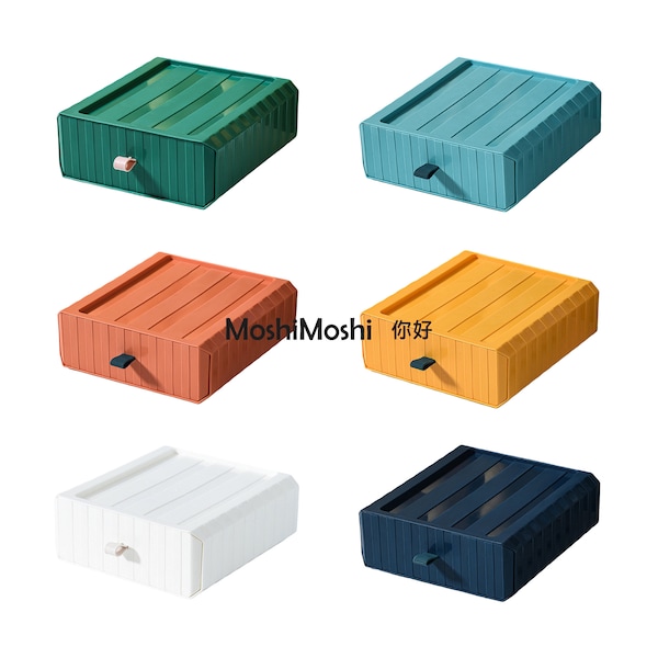 Stackable Storage Drawer Box, Craft Organiser, Desk Stationery Organiser