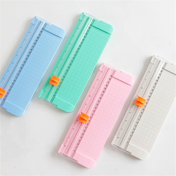 Paper Cutter, Paper Guillotine, Small Guillotine, Cute Paper Cutting Board,  Paper Trimmer, Paper Cutter With Ruler, Blades Available, 1pc 