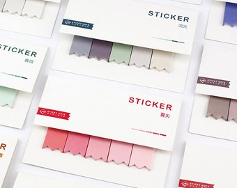 Minimal Transparent Index Sticky Note Tabs -  UK