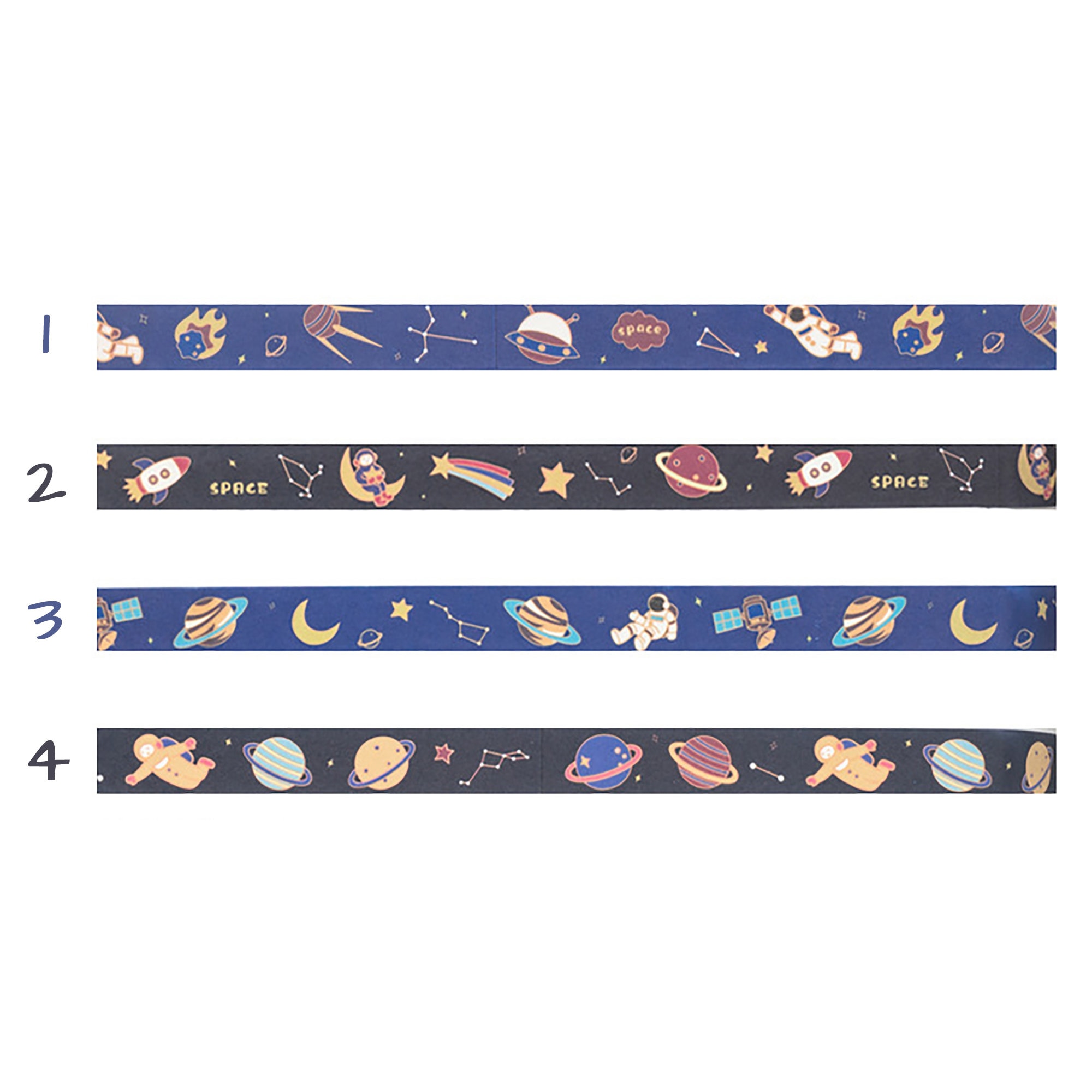 Cosmic Washi Tape Outer Space Washi Tape Rocket Washi Tape - Etsy