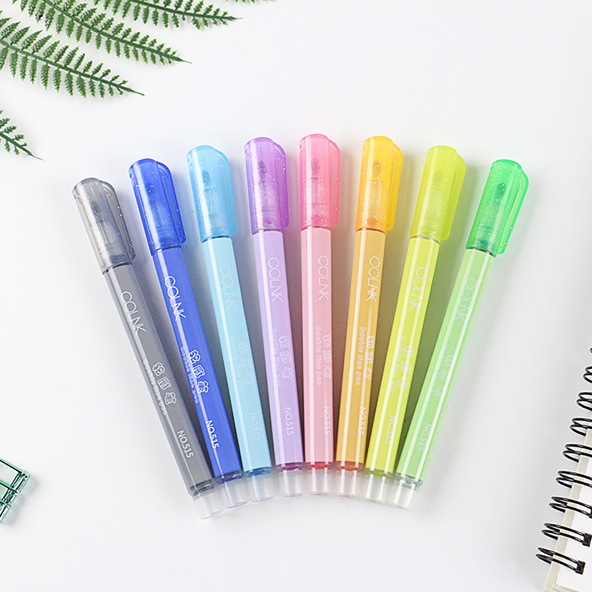 COLNK Color Gel Pens Fine Point 0.5mm for Jouranling Planners