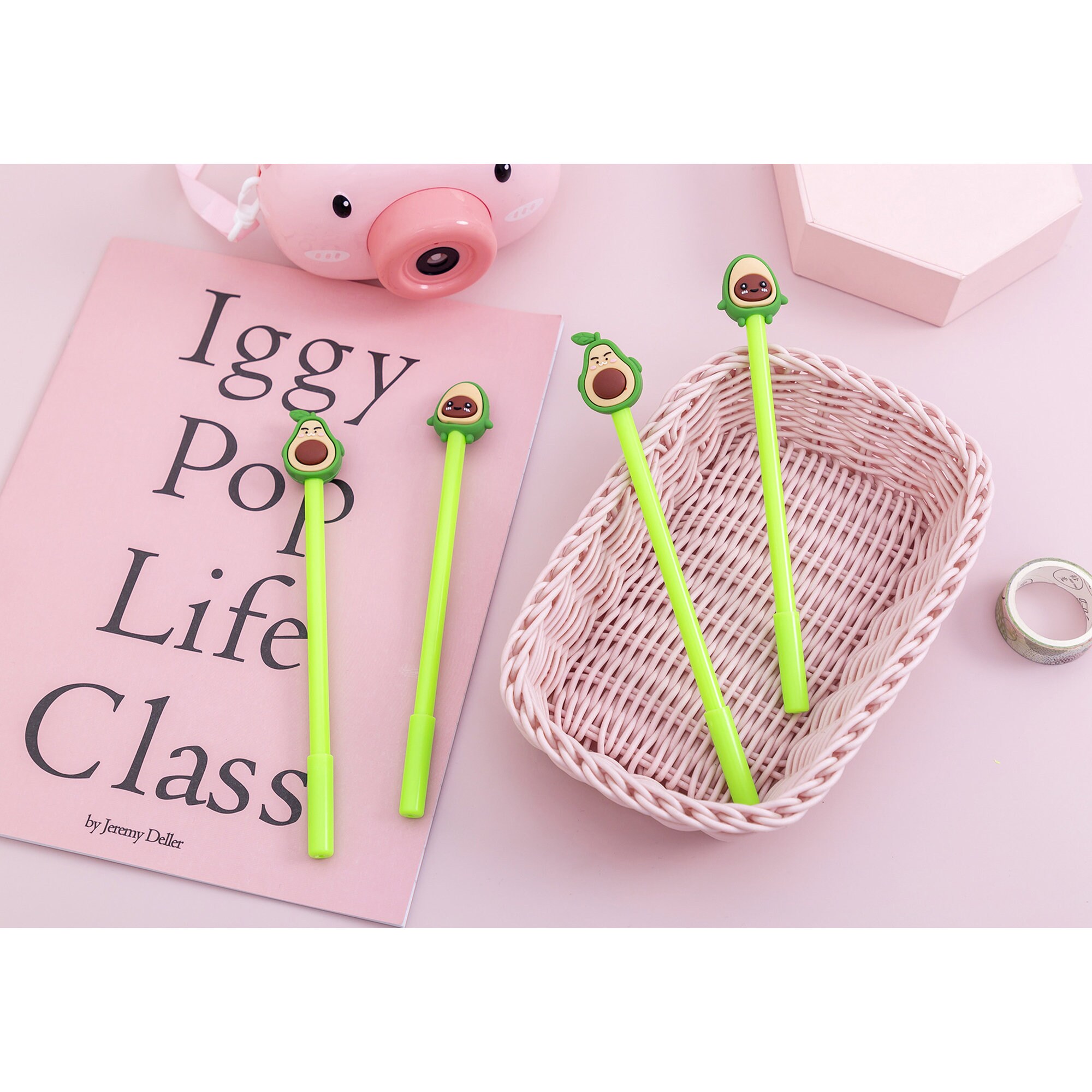 Cute Avocado Pen Food Pens Novelty Pens Avocado Stationery Etsy UK