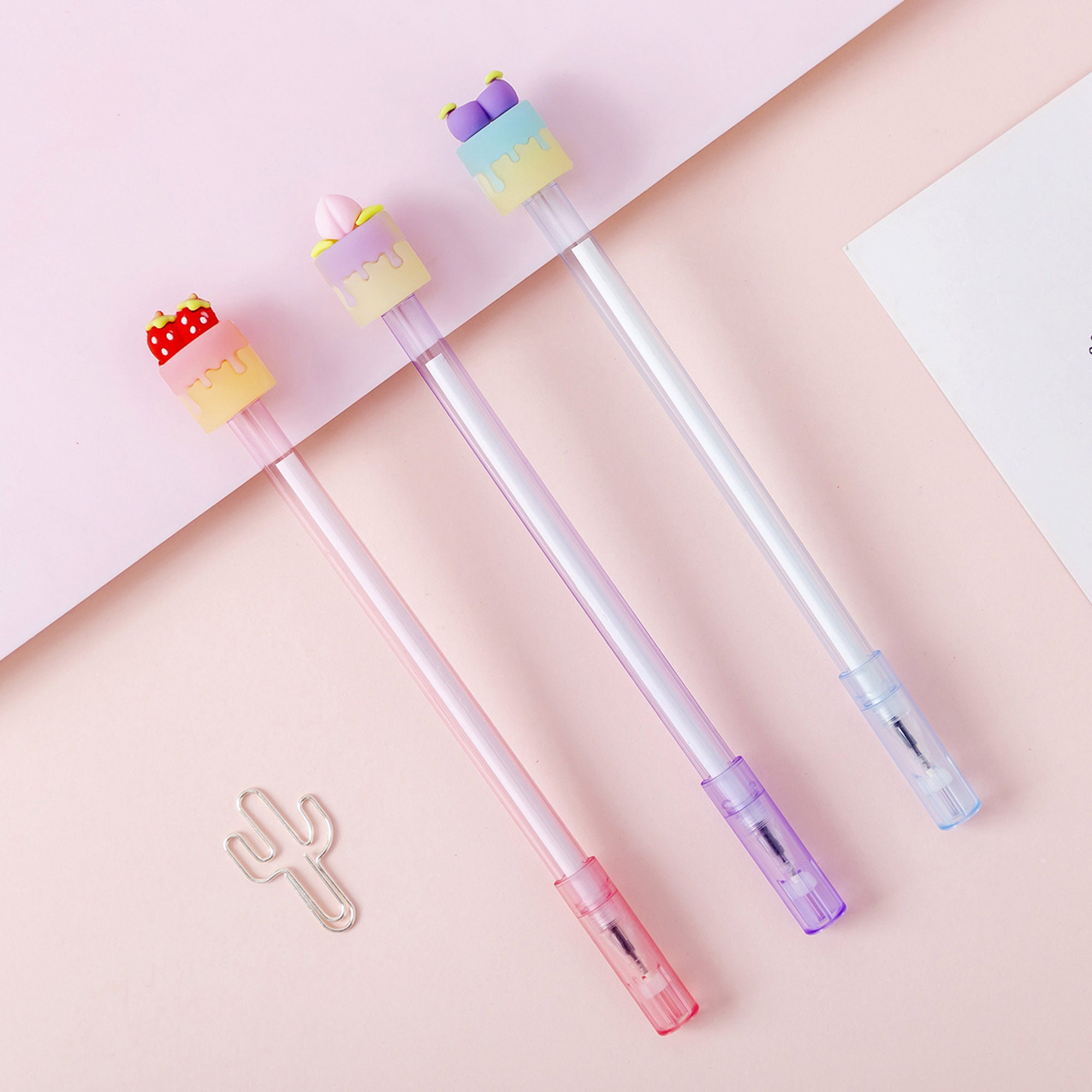 Fruit Juice Pens, Novelty Pens, Back to School Stationery, Cute