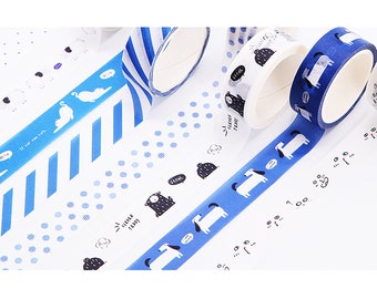 Cute Animal Washi Tape, Kawaii Japanese Masking Tape, Reusable, DIY Scrapbooking Supplies, 15mm