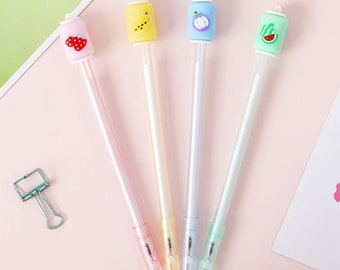 Fruit Juice Pens, Novelty Pens, Back to School Stationery, Cute School Supplies, Goody Bag Gifts, Party Bag Gifts
