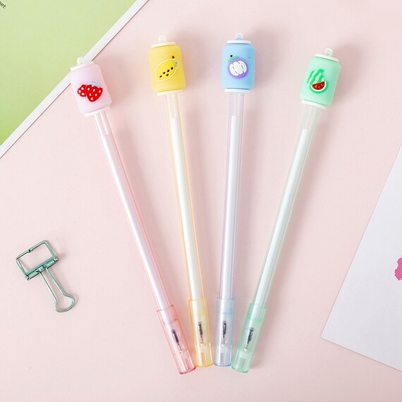 Fruit Juice Pens, Novelty Pens, Back to School Stationery, Cute