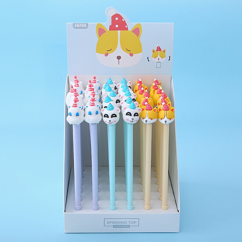 Spin Top Pens Cute Party Animal Pens Spinning Pens Etsy UK