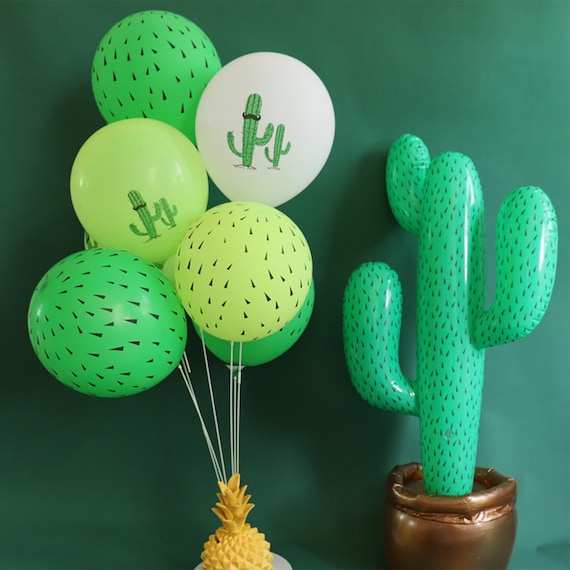 Cactus Balloons, Fiesta Balloons, Birthday Party Decor, Cactus
