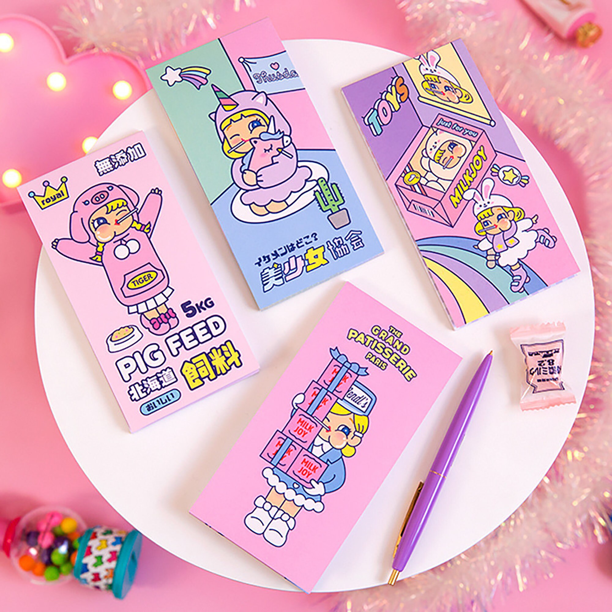 Cartoon Animal Unicorn Memo Pad Notepad Sticky Notes Stationery School Gift DIY Cartoon Animal Unicorn Memo Pad Notepad Sticky Notes Stationery School Gift DIY