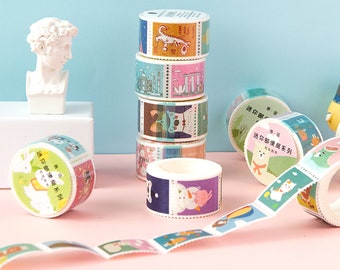 Stamp Washi Tape, Masking Tape, Cute Washi Tape Scrapbooking, Journaling, 25mm