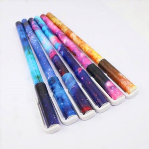 Cosmic Pens, Galaxy Pen Set, Planner Accessories, 6pcs/6 colours