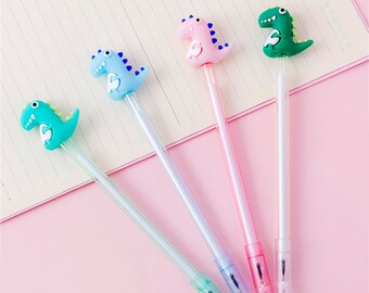 Lindo bolígrafo de dinosaurio, lindos bolígrafos para bolsas de fiesta, cumpleaños de niños, rellenos de medias, regreso a la escuela