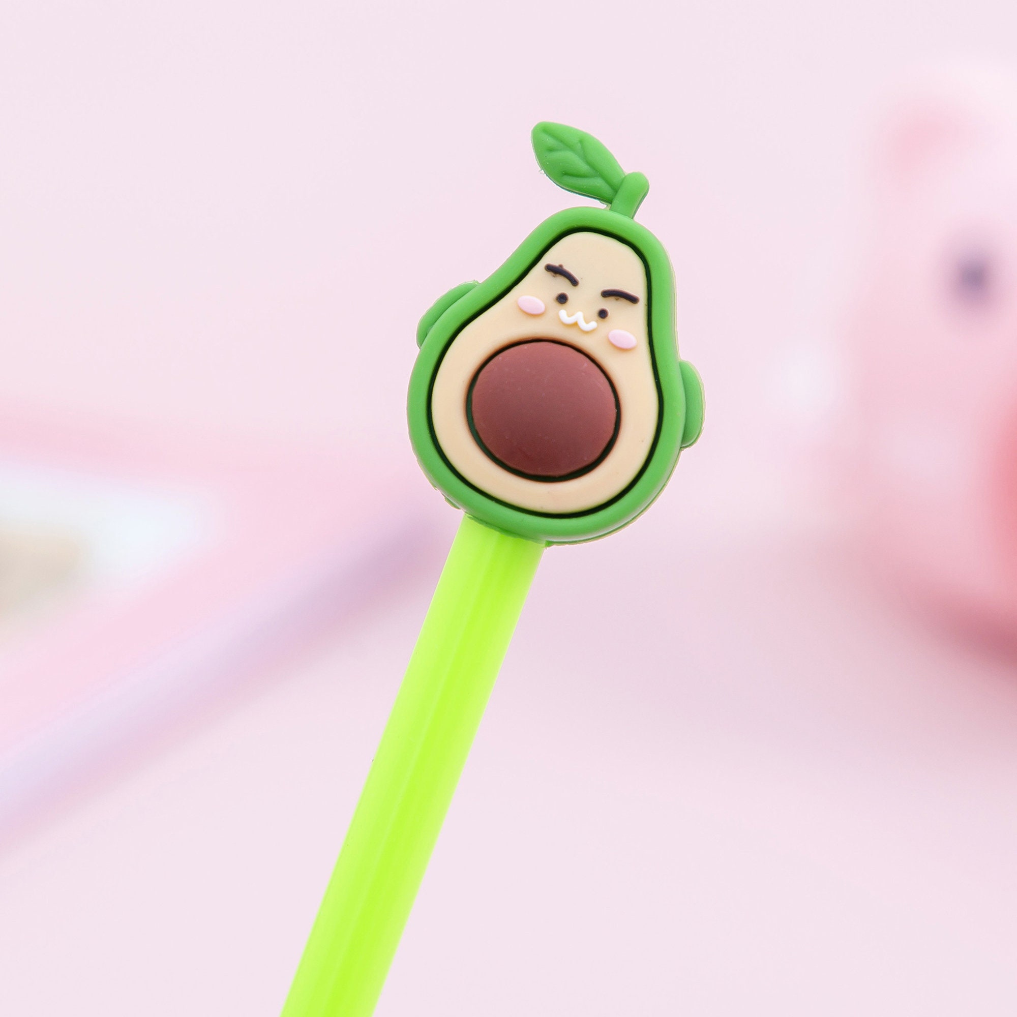 Cute Avocado Pen Food Pens Novelty Pens Avocado Stationery Etsy UK