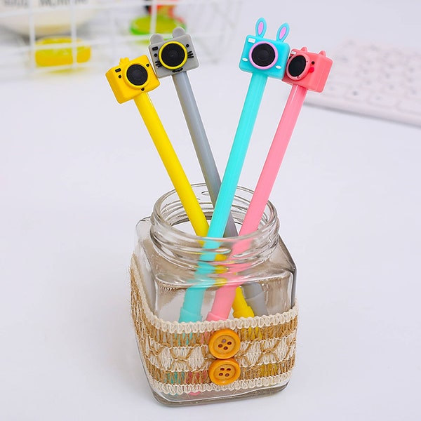 Camera Pens, SLR Top Pens,  Kawaii Stationery, Cute Pens, Party Bag Fillers, School Supplies, 1 Piece