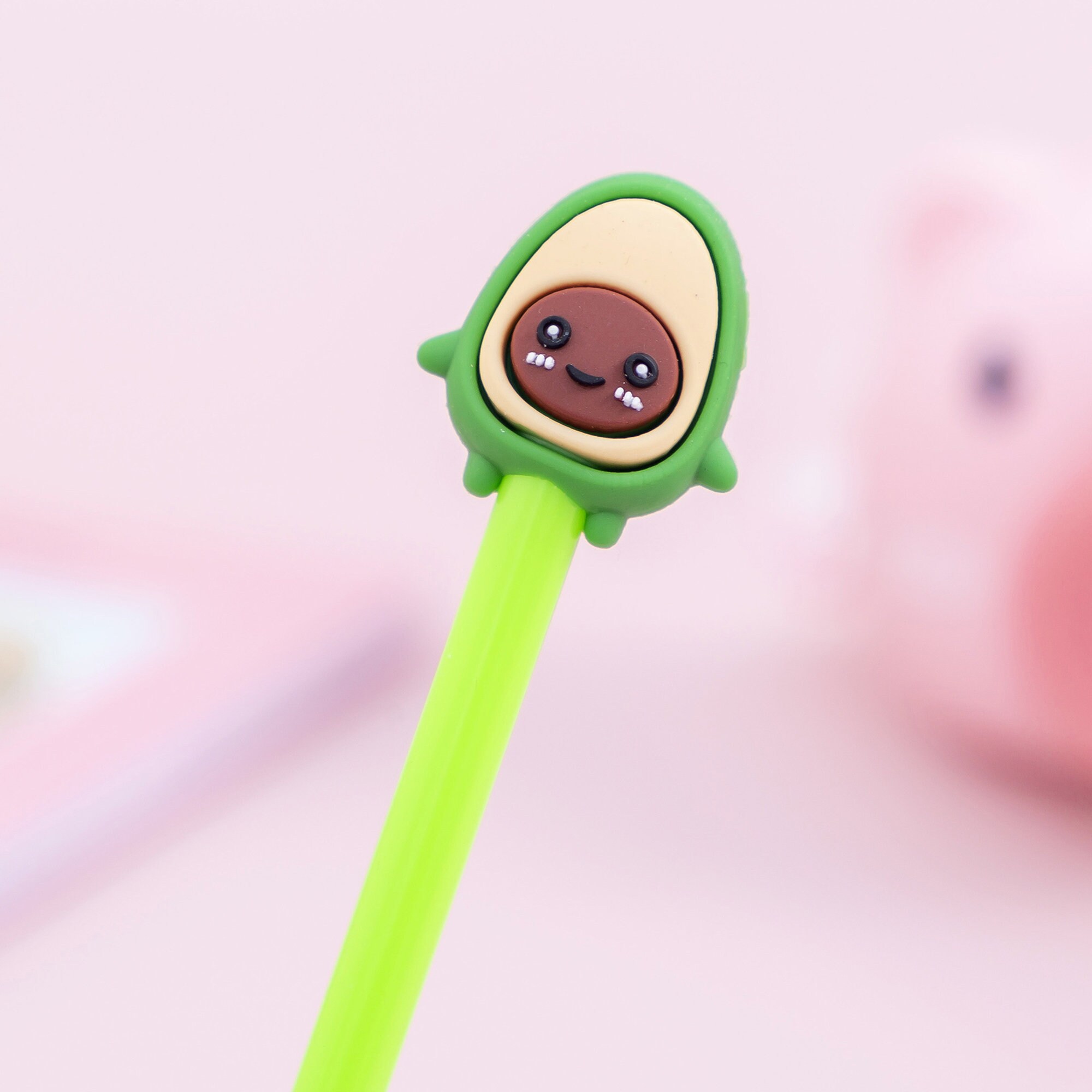 Cute Avocado Pen Food Pens Novelty Pens Avocado Stationery Etsy UK