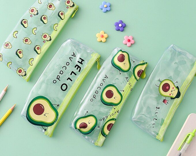 Avocado Pencil Case Zip Pencil Pouch Avocado Stationery Etsy UK